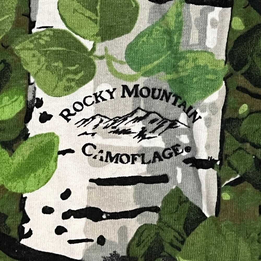 Vintage 90s Liberty Rocky Mountain Camo Long Sleeve T-Shirt Aspen Realtree - XL - Picture 3 of 8